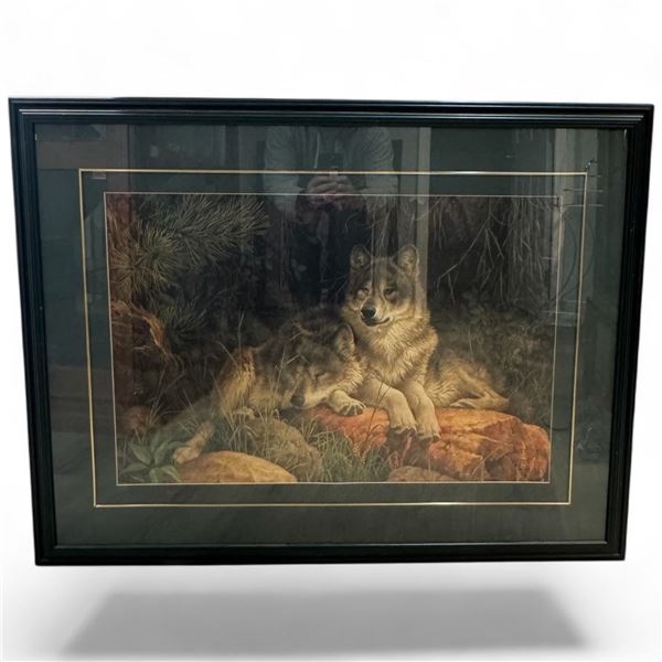 Larry Fanning Framed Print "Soul Mates" (Well matted in a 33" x 42" frame)