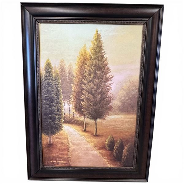 "Autumn 1" Framed Canvas Print by  Michael Marcon * Frame needs small repair (Frame dimensions 33" x