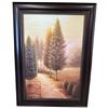 Image 1 : "Autumn 1" Framed Canvas Print by  Michael Marcon * Frame needs small repair (Frame dimensions 33" x