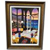 Image 1 : Fanch (Francois) Ledan Framed Giclee on Canvas "Gothic View (Frame dimensions: 33 " x 43 ")