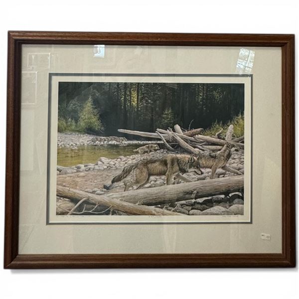 Lissa Calvert Ltd. Edition Print "On The Move" #2702/3750 (Double matted in a 28" x 21" frame)