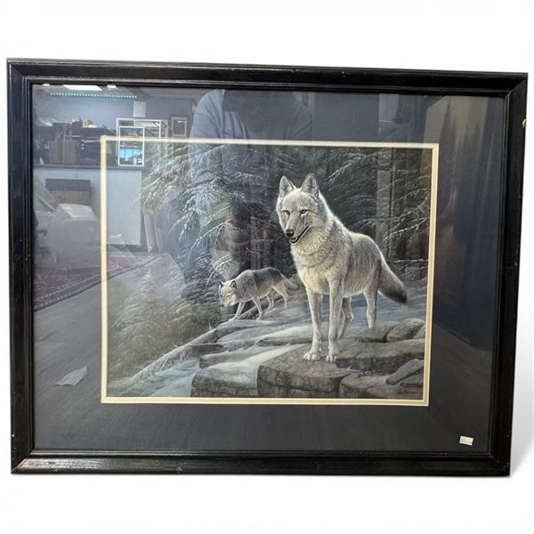 Ruane Manning Framed Print "Shadow in the Night" (Double matted in a 31" x 25" frame)