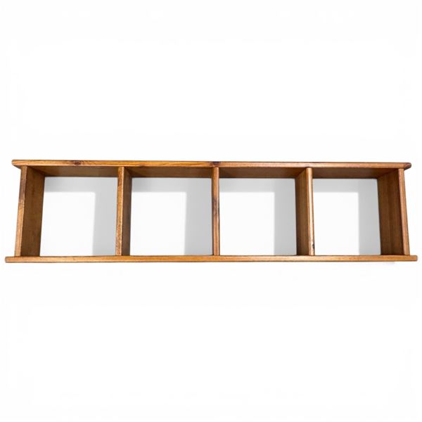 Pretty Wood Wall Mount Curio Shelf (5" deep x 46" wide x 11" tall)