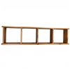 Image 3 : Pretty Wood Wall Mount Curio Shelf (5" deep x 46" wide x 11" tall)