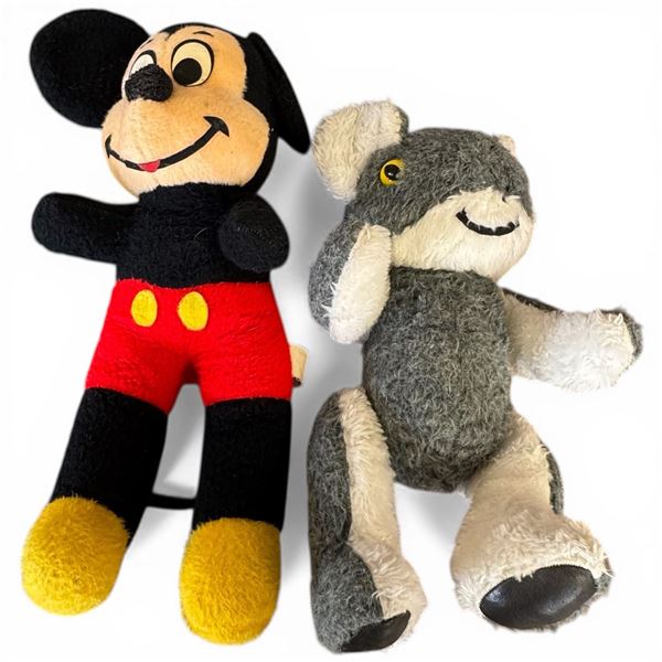 Stuffed Koala & Mickey Mouse Toys * Preowned