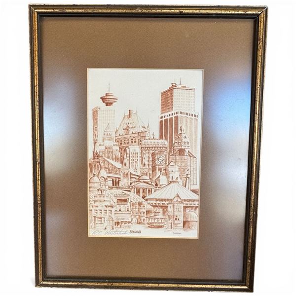 Pencil Signed R. C. Westerholm Print of "Vancouver" (Frame size: 12" x 15")