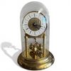 Image 1 : Kienzle West German Brass Anniversary Clock with Glass Dome (10" tall)