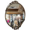 Image 1 : Vintage Metal Framed Oval Mirror (24" x 16")