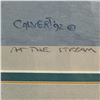 Image 4 : 1972 Lissa Calvert Ltd. Edition Pring "At The Stream" with COA on the Back #1917/3750  (Double matte