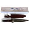 Image 1 : Damascus Blade Knife in Sheath with Box (8" blade)