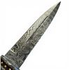 Image 2 : Damascus Blade Knife in Sheath with Box (8" blade)