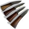 Image 1 : 4 Wood Handled Knife Blanks with 2" Blades