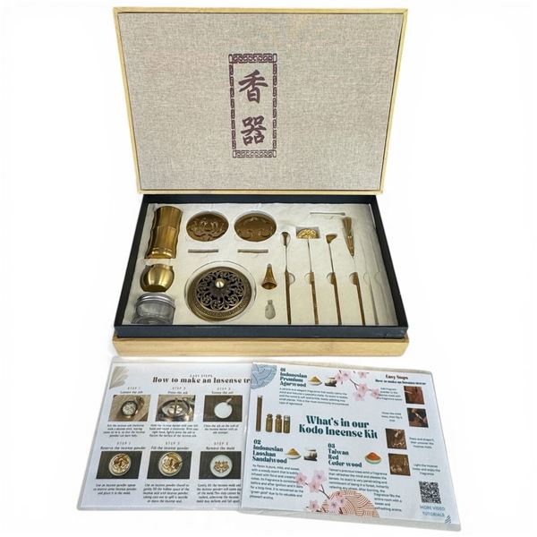 Brass Kodo Incense Kit in Original Box