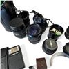 Image 3 : Shelf Lot of  Lenses, Filters,  & Sonar One Step Camera