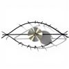Image 1 : Metal "Eye" Wall Clock * 11" X 25"