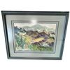 Image 1 : 29x24" Original Watercolour Landscaped Framed Piece of Art