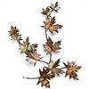 Image 1 : Mid-Century Brass & Copper Maple Leaf Wall Art (20" x 26")