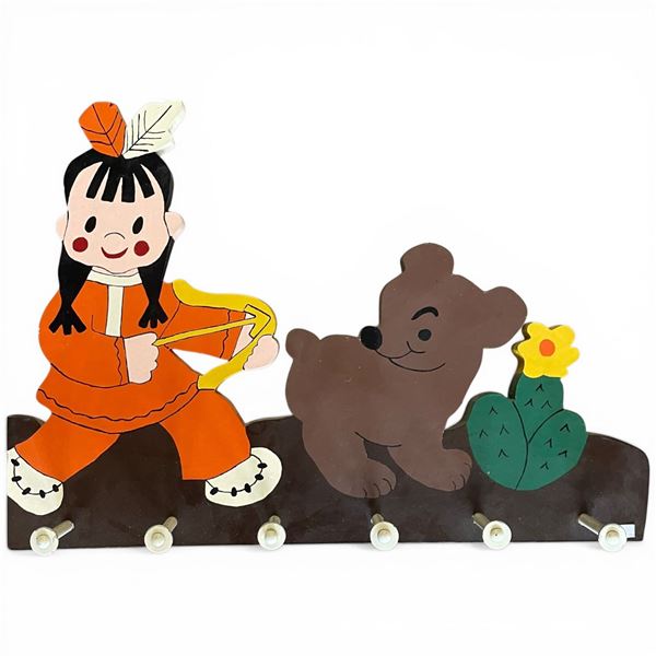 Children's Themed Wood Coat Rack (22" x 15")