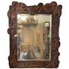 Image 1 : Wall Mirror with Carved Wood Frame (18" x 23")