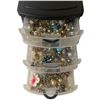 Image 3 : 2 Containers of Assorted Jewelry (Each Container is: 6" X 8" X 6" Tall)