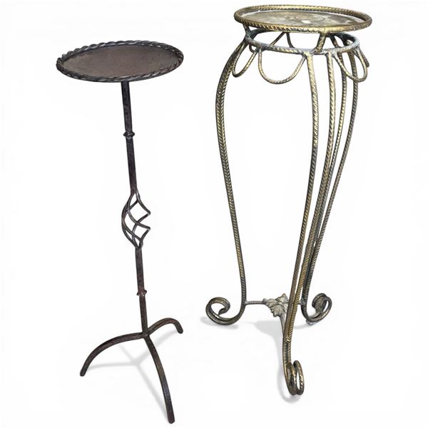 2 Metal Plant Stands (Tallest is 26")