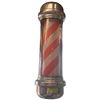 Image 2 : Electric Wall Mount Red Stripe Barber Pole (29" Tall X 9.5" Diameter) Some Minor Abrasions to the Pl