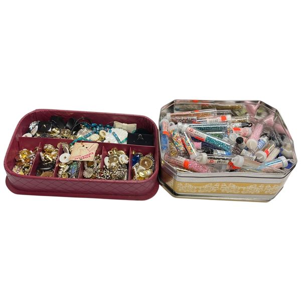 Assorted Beads and Jewelry