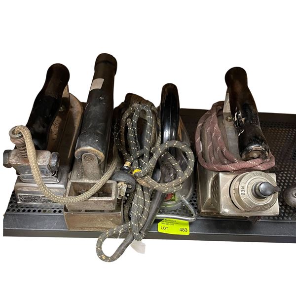 4 Vintage Large Irons