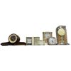Image 1 : Collection of 8 Mantle Clocks: Westclock, Silver Bell. Lang Michener, Movado, Forestville and More