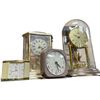 Image 3 : Collection of 8 Mantle Clocks: Westclock, Silver Bell. Lang Michener, Movado, Forestville and More