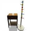 Image 1 : Vintage Side Table 18.5x12.5x28.5" and Childrens Coat Stand 50" Tall