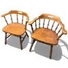 Image 2 : Two Mid Century Wood Chairs