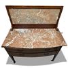 Image 2 : Antique Wooden Washstand Featuring a Marble Top and Backsplash 42.5x20.5x47"