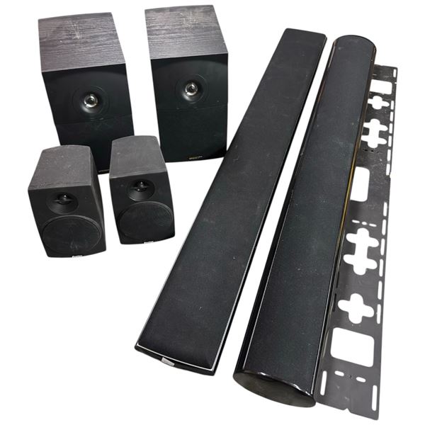 Speakers:  Energy E:XL, KEF HTF8003, Episode ES 500T and Boston Acoustics