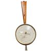 Image 1 : Vintage Airguide Baromoter Brass Wood and Glass Construction