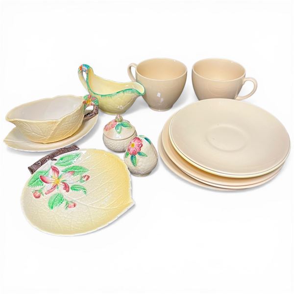 Mixed Collection of Mostly Carelton Ware and Other Yellow Ceramic Pottery Pieces
