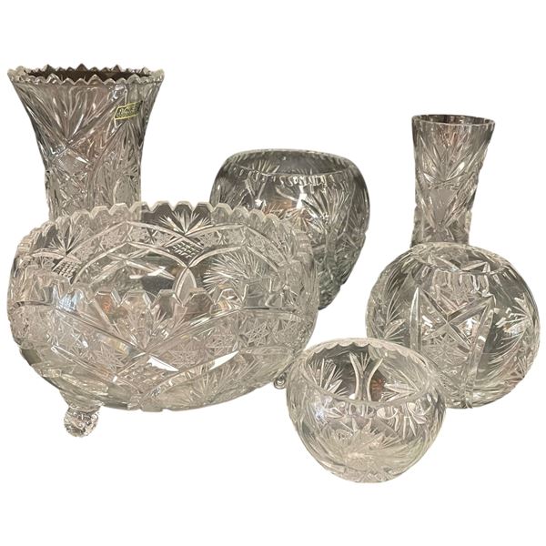 Collection of 6 Pinwheel Cystal Mixed Manufacturers (Violetta)