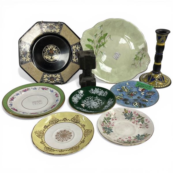 Decorative Collectable Plates and Candlestick Holders