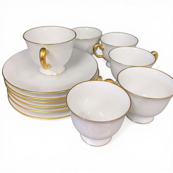 Set of Six Okura Art Fine China Made in Japan Espresso Set
