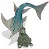 Image 1 : Murano Style Art Glass Marlin Sculpture Figurine 12.5" Tall
