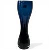Image 2 : 4 Art Glass Pieces: Bullicante Plate, Fenton Blue Bird, Murano Style Vase & 13" Tall Blue Glass Vase