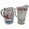 Image 2 : Retro Late 20th Centruy 1980's Glass Sailboat Themed Glasses and Pitchers