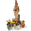 Image 1 : Assorted Seasonal Chirstmas Decor and Collection of Clowns Large Clown is 25" Tall