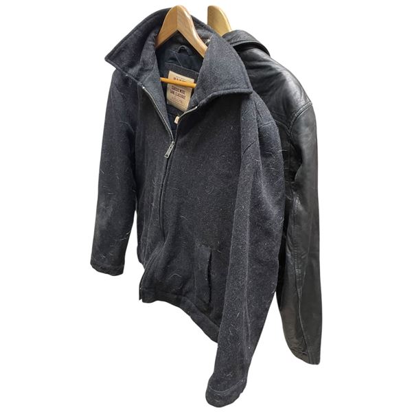 Men's Danier Leather Jacket and Wool Jacket * Size 42 * Preowned