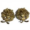 Image 1 : 2 Brass Robe Hooks - 4" Diameter