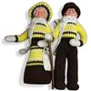 Image 1 : Pair of Mom & Pop Dolls with Crocheted Clothing