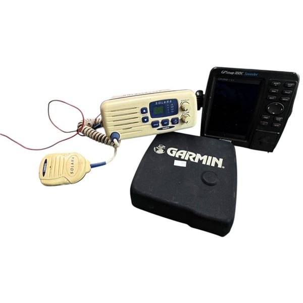 Garmin Fish Finder 188C and Solara CB Marine Radio
