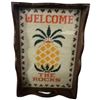 Image 1 : Pineapple Needlepoint Welcome Tray 19.5x13"