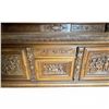 Image 4 : Renaissance Style Sideboard Crafted from Oak & with Detailed Hand-Carved Figures & Scenes 100x24x43"