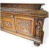 Image 5 : Renaissance Style Sideboard Crafted from Oak & with Detailed Hand-Carved Figures & Scenes 100x24x43"